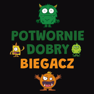 Potwornie Dobry Biegacz - Męska Bluza Czarna