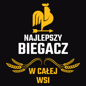 Najlepszy biegacz w całej wsi - Męska Bluza z kapturem Czarna