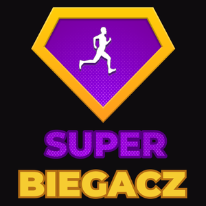 Super Biegacz - Męska Koszulka Czarna