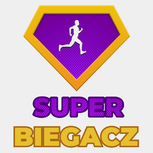 Super Biegacz - Męska Koszulka Biała