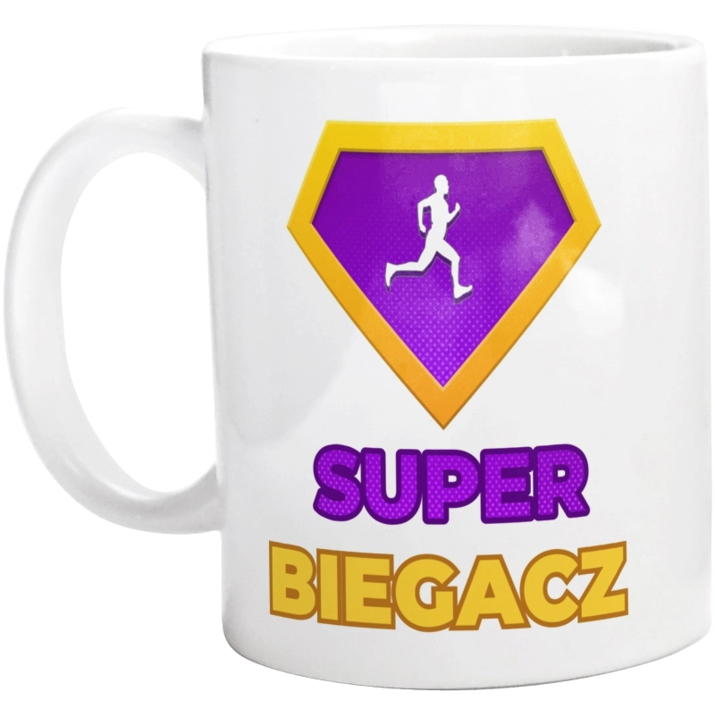 Super Biegacz - Kubek Biały