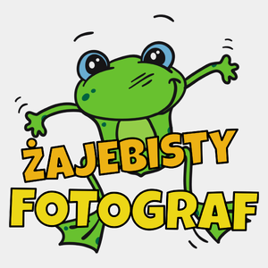 Żajebisty Fotograf - Męska Koszulka Biała