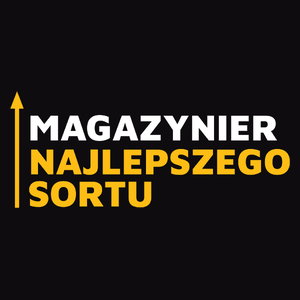 Magazynier Najlepszego Sortu - Męska Bluza z kapturem Czarna