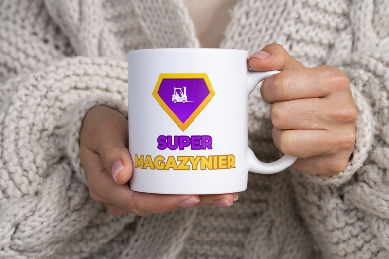 Super Magazynier - Kubek Biały