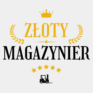 Złoty Magazynier - Męska Koszulka Biała