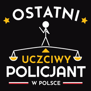 Ostatni uczciwy policjant w polsce - Męska Bluza Czarna