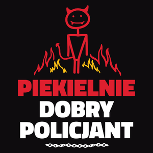 Piekielnie Dobry Policjant - Męska Bluza z kapturem Czarna