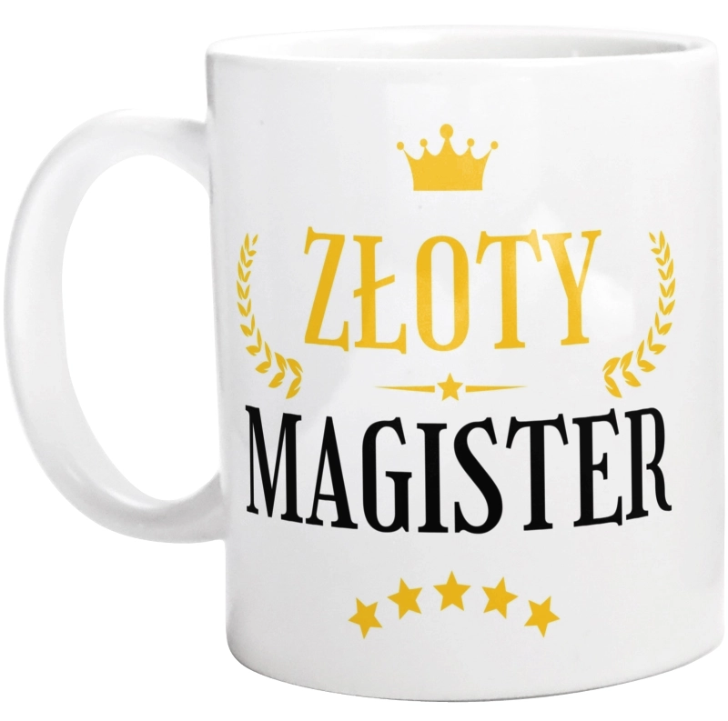 Złoty Magister - Kubek Biały