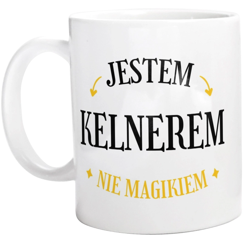 Jestem Kelnerem Nie Magikiem - Kubek Biały