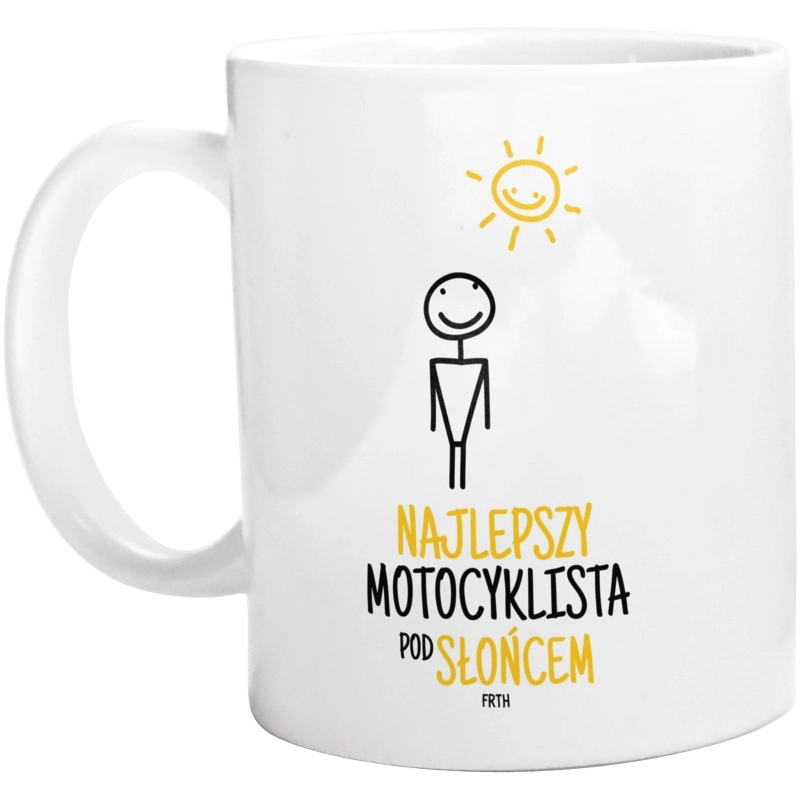 Najlepszy Motocyklista Pod Słońcem - Kubek Biały