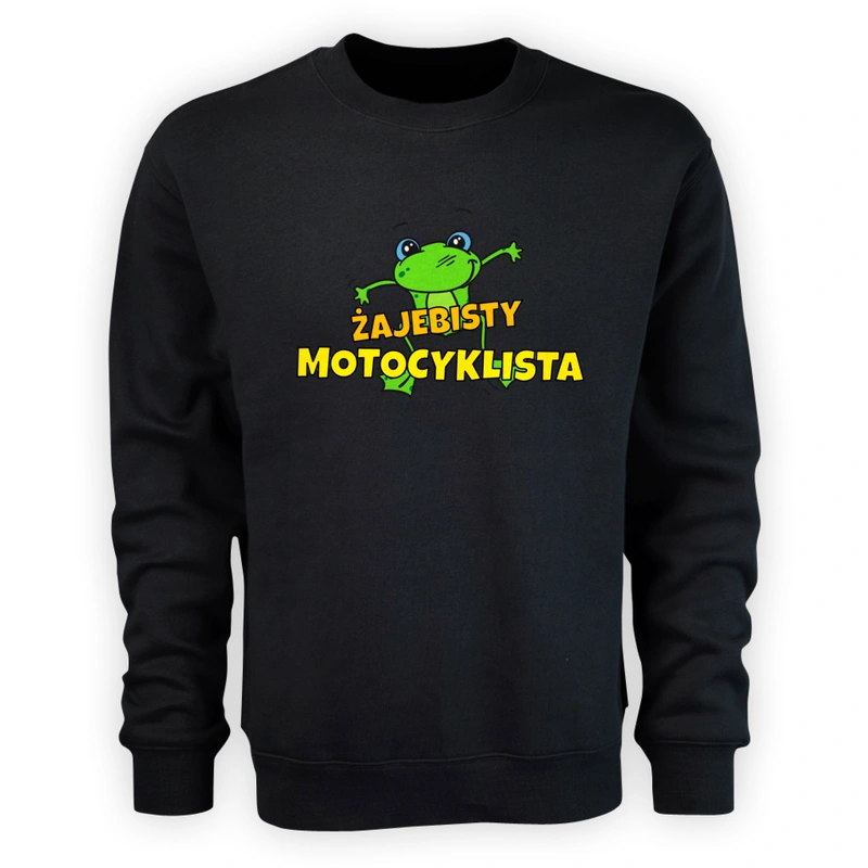 Żajebisty Motocyklista - Męska Bluza Czarna