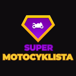 Super Motocyklista - Męska Koszulka Czarna