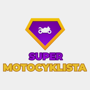 Super Motocyklista - Męska Koszulka Biała