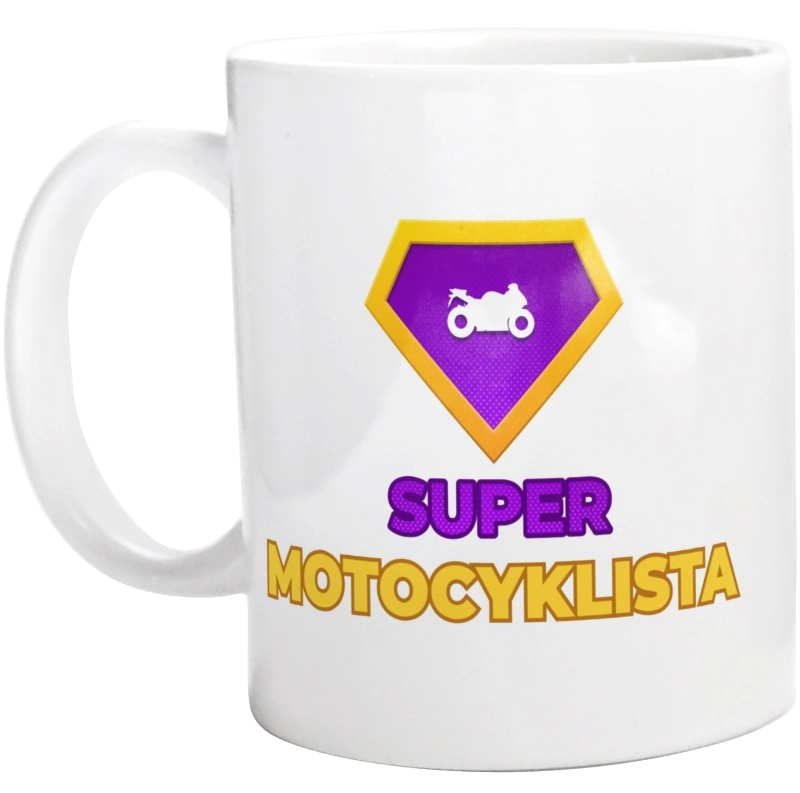 Super Motocyklista - Kubek Biały