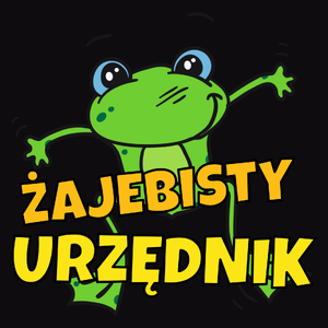 Żajebisty urzędnik - Męska Bluza z kapturem Czarna