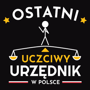 Ostatni uczciwy urzędnik w polsce - Męska Bluza z kapturem Czarna