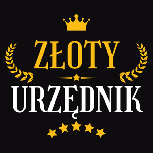 Złoty urzędnik - Męska Bluza z kapturem Czarna