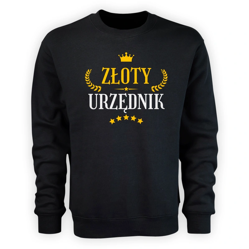 Złoty urzędnik - Męska Bluza Czarna