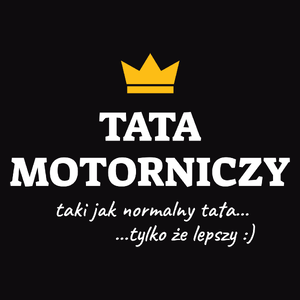 Tata Motorniczy Lepszy - Męska Bluza z kapturem Czarna