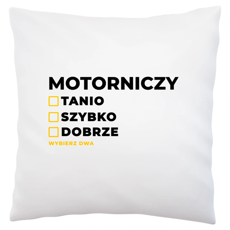 Szybko Tanio Dobrze Motorniczy - Poduszka Biała