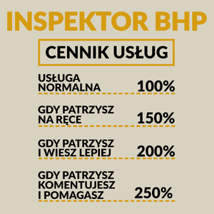 Inspektor Bhp - Cennik Usług - Torba Na Zakupy Natural