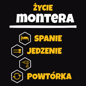 Monter - Spanie Jedzenie - Męska Bluza Czarna