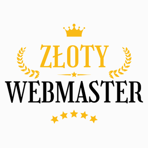 Złoty Webmaster - Poduszka Biała