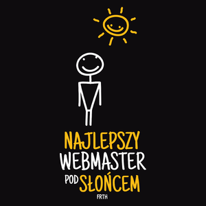 Najlepszy Webmaster Pod Słońcem - Męska Koszulka Czarna