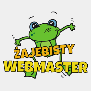 Żajebisty Webmaster - Męska Koszulka Biała