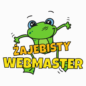 Żajebisty Webmaster - Poduszka Biała