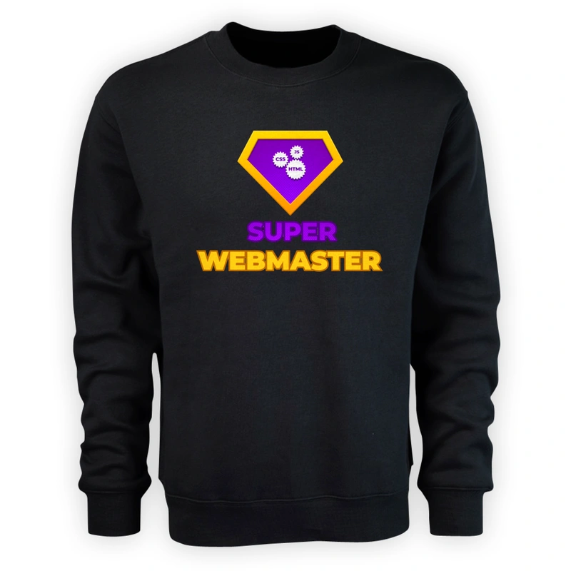 Super Webmaster - Męska Bluza Czarna