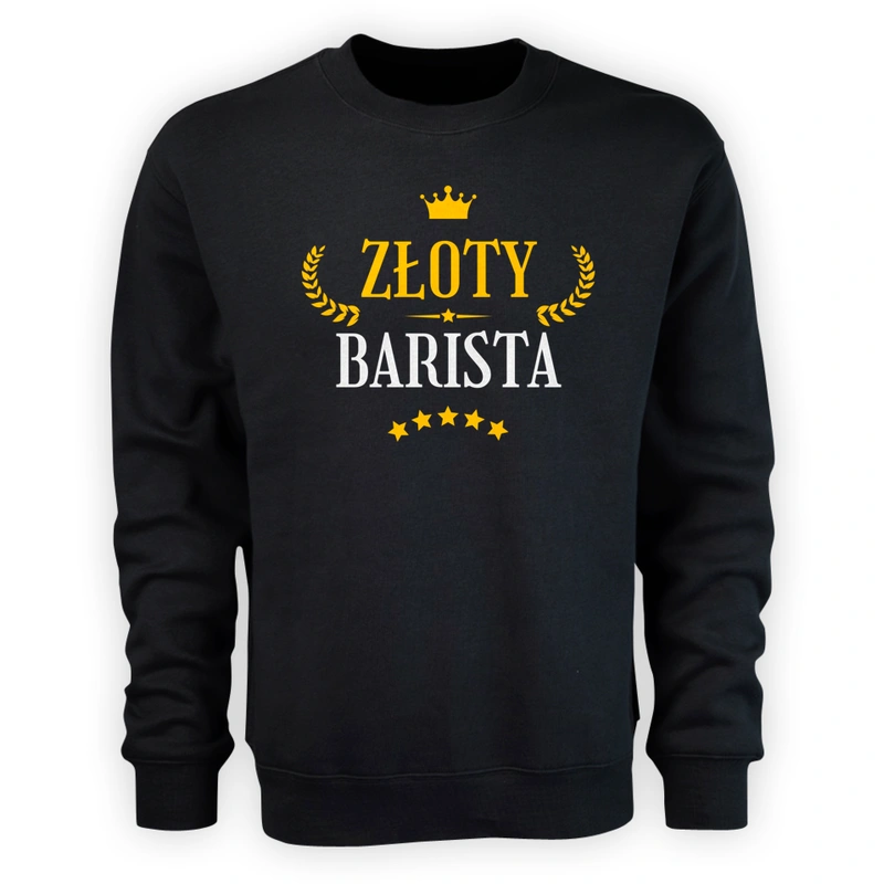 Złoty Barista - Męska Bluza Czarna