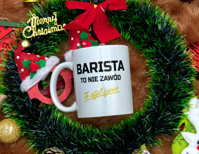 Barista To Nie Zawód - To Styl Życia - Kubek Biały