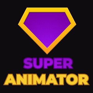 Super Animator - Męska Koszulka Czarna