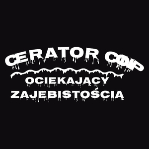 Operator Cnc Ociekający Zajebistością - Męska Bluza Czarna