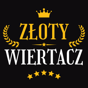 Złoty Wiertacz - Męska Koszulka Czarna