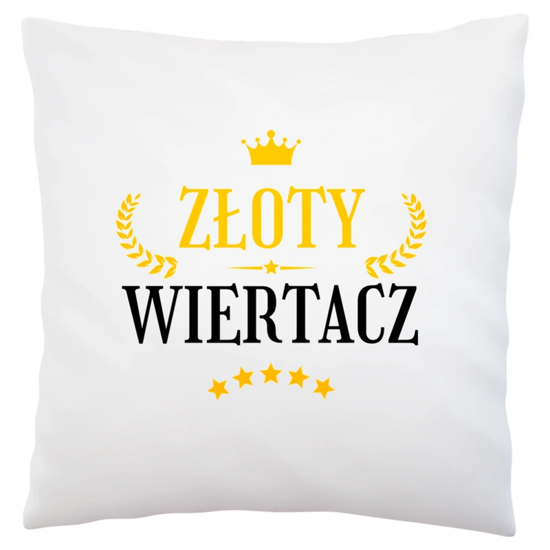 Złoty Wiertacz - Poduszka Biała