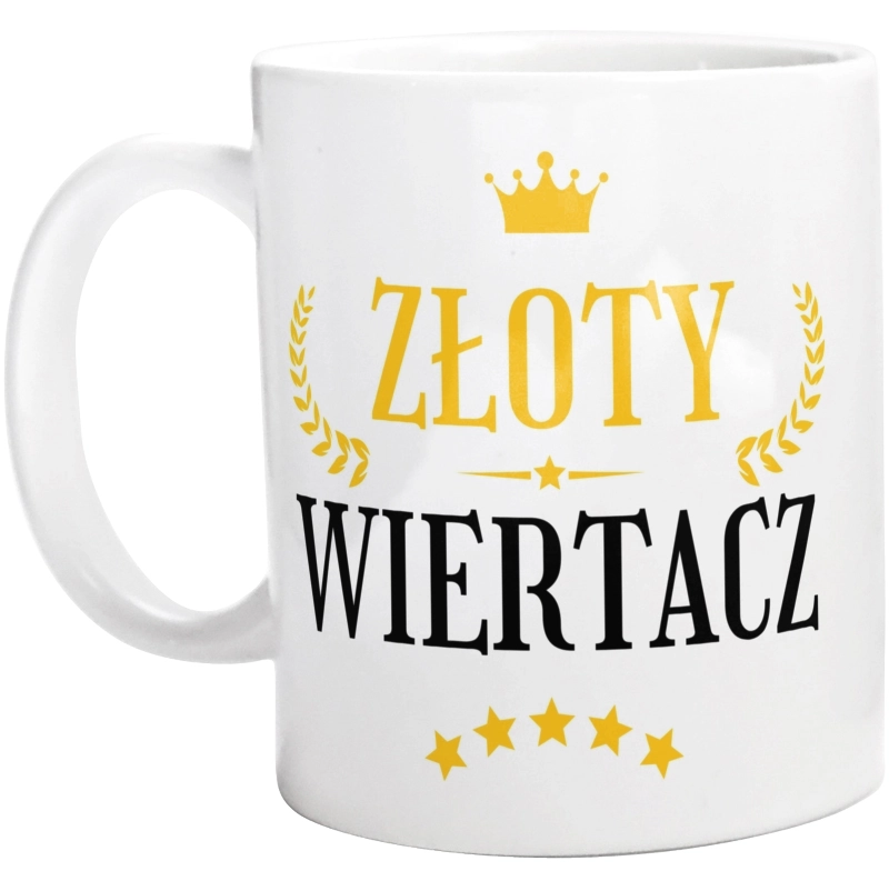 Złoty Wiertacz - Kubek Biały