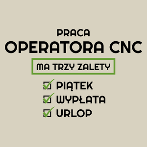 Praca Operatora Cnc Ma Swoje Trzy Zalety - Torba Na Zakupy Natural