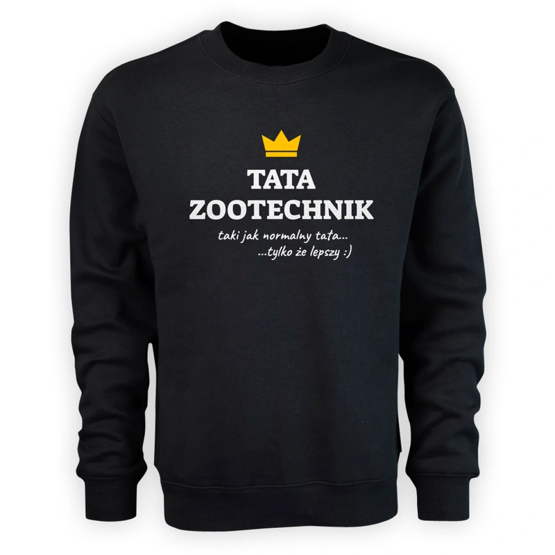 Tata Zootechnik Lepszy - Męska Bluza Czarna