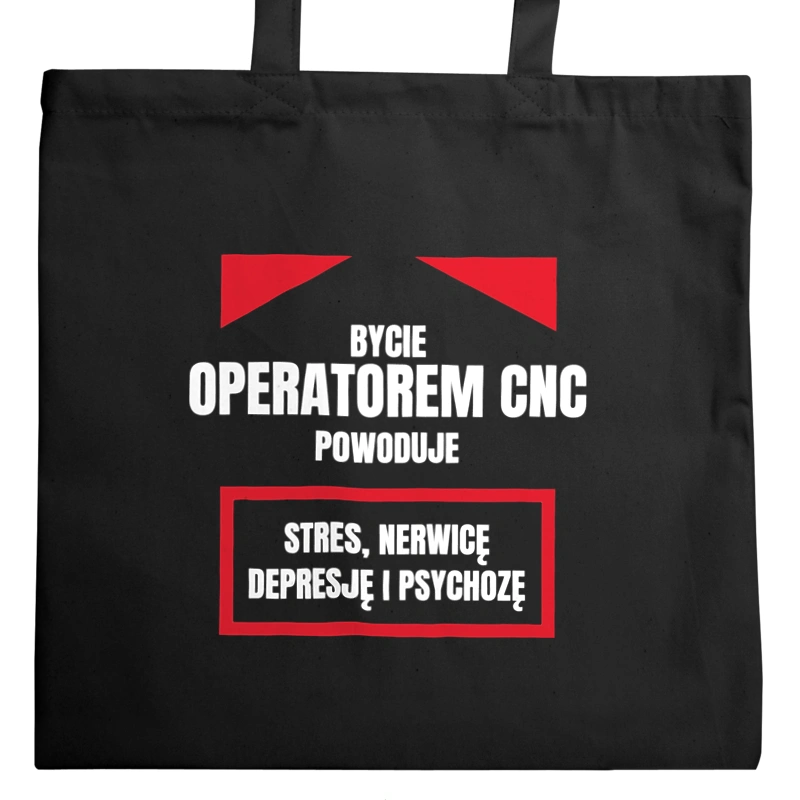 Bycie Operatorem Cnc - Torba Na Zakupy Czarna