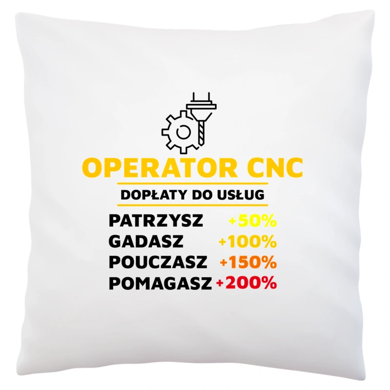 Dopłaty Do Usług Operator Cnc - Poduszka Biała