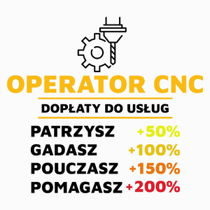 Dopłaty Do Usług Operator Cnc - Poduszka Biała