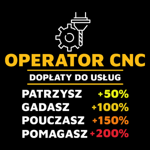 Dopłaty Do Usług Operator Cnc - Torba Na Zakupy Czarna