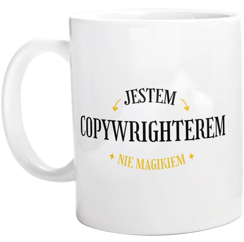 Jestem Copywrighterem Nie Magikiem - Kubek Biały