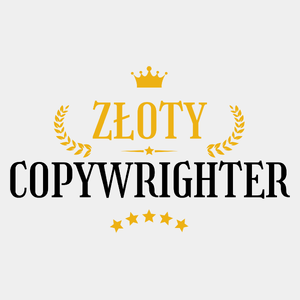 Złoty Copywrighter - Męska Koszulka Biała