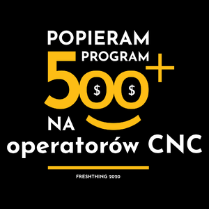 Program 500 Plus Na Operatorów Cnc - Torba Na Zakupy Czarna