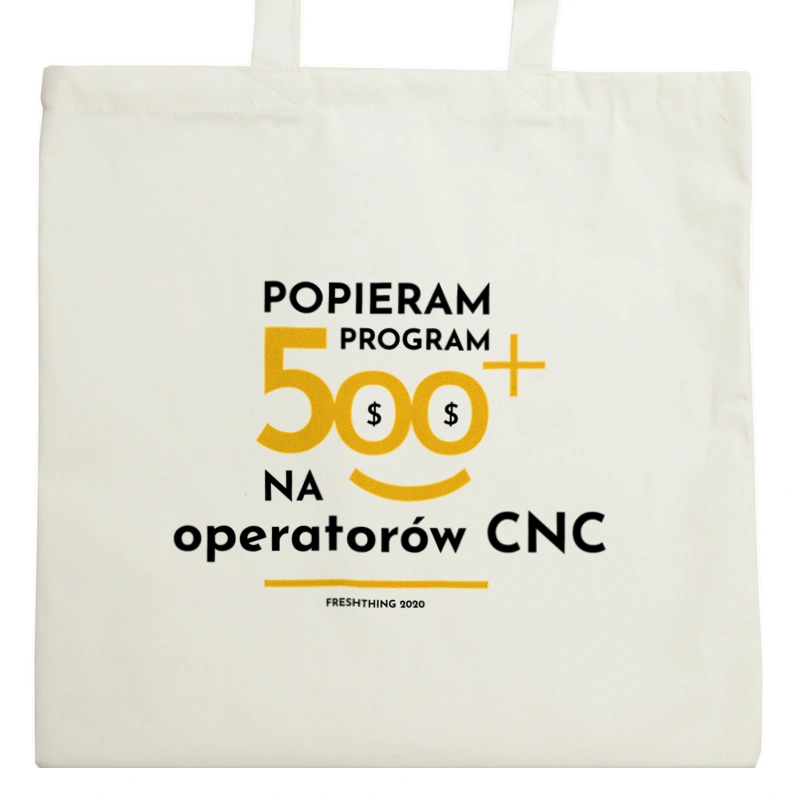 Program 500 Plus Na Operatorów Cnc - Torba Na Zakupy Natural