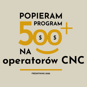 Program 500 Plus Na Operatorów Cnc - Torba Na Zakupy Natural