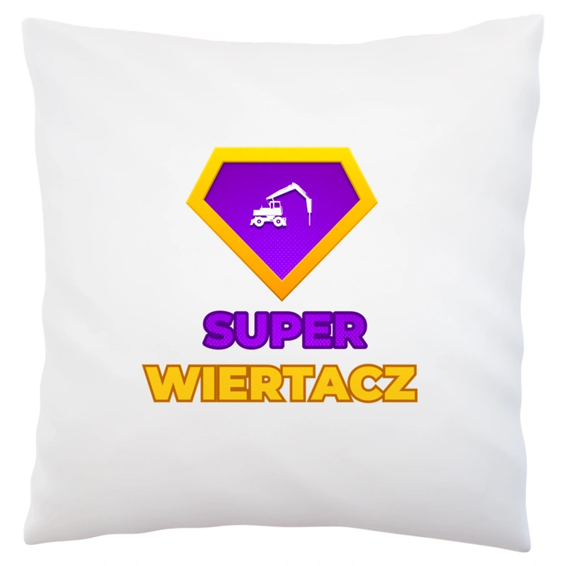 Super Wiertacz - Poduszka Biała